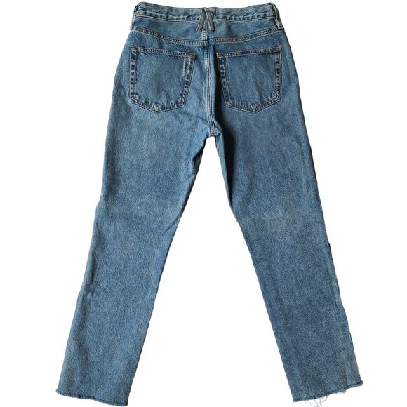 SLVERLAKE Hero Last Goodbye High Waist Ankle Blue Jeans Raw Hem Womens Size 27 - Picture 4 of 14